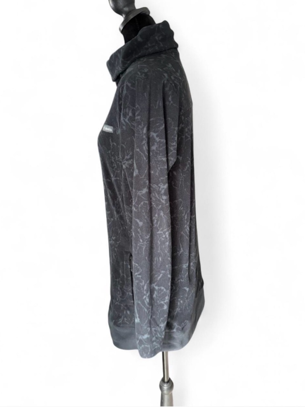 Columbia Women's Charcoal Floral Cowl-Neck Pullover - Picture 4 of 6